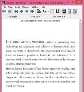 Even with the virtually non-existent drop cap, it still looks better than if I used Kindle Previewer to convert the EPUB first. Which is pretty counter intuitive, if you ask me.